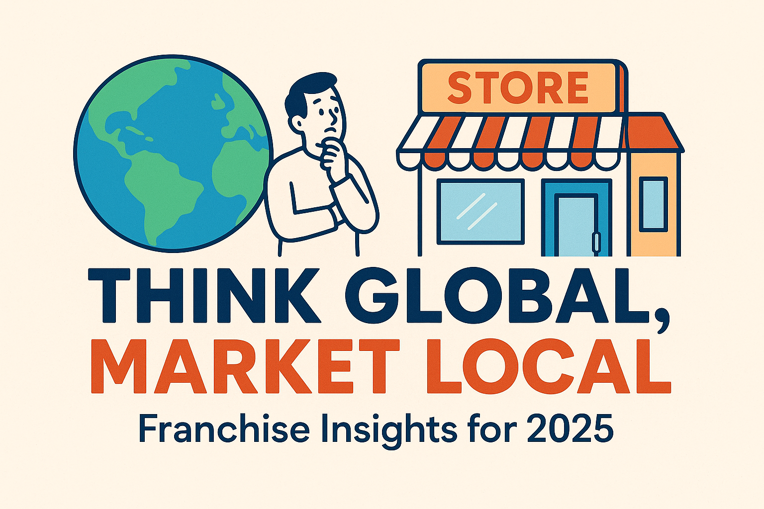 graphic of franchise owner wanting to learn local marketing