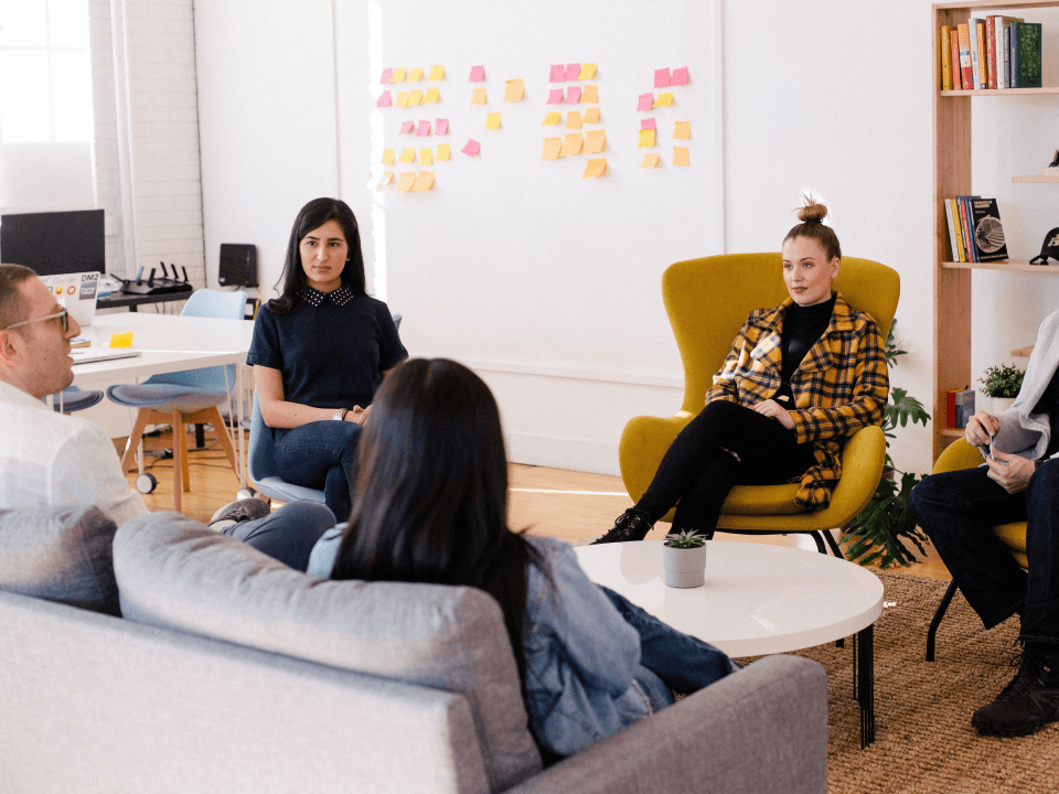 agency gathering discussing a plan